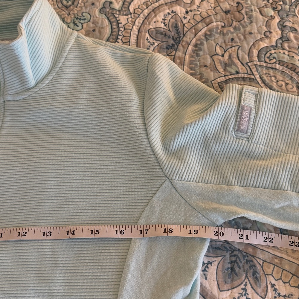 Straight Down Women's Mint Green Front Zip Athletic Jacket, Size L - Picture 8 of 10